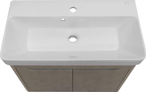 Тумба підвісна Botticelli Livorno - 70 структурний сірий з умивальником Luxury-70