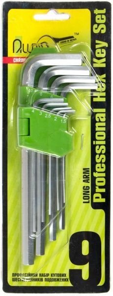 Набор ключей шестигранных Alloid НШ-0918