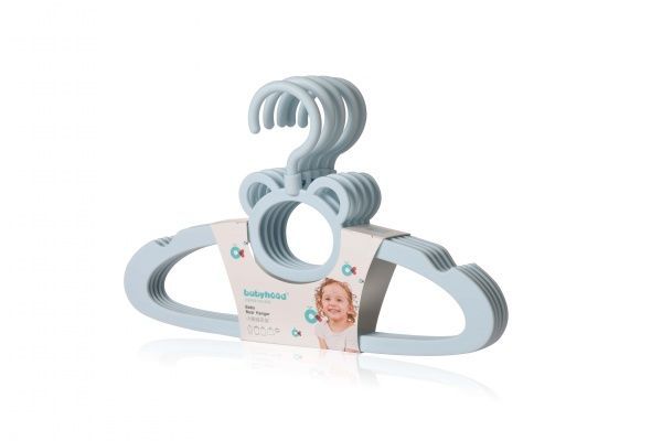 Набор плечиков Babyhood ВН-724В голубой 30 см 5 шт. 