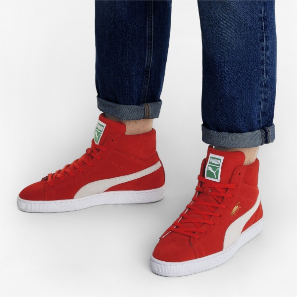Кроссовки Puma Suede Mid XXI 38020503 р.UK 8,5 красный