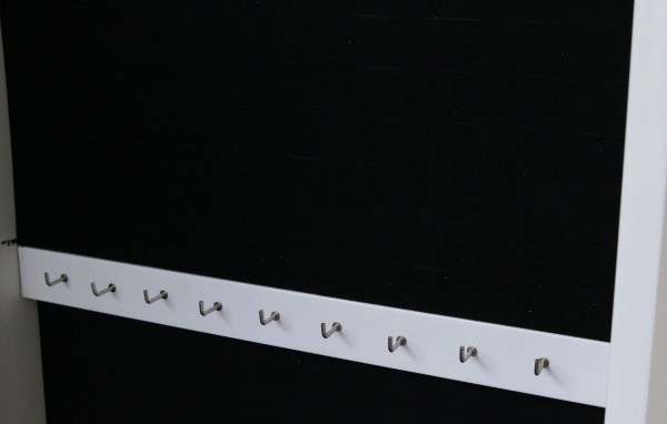 Напольное зеркало с секцией для хранения аксессуаров 3600x12300 мм белый 