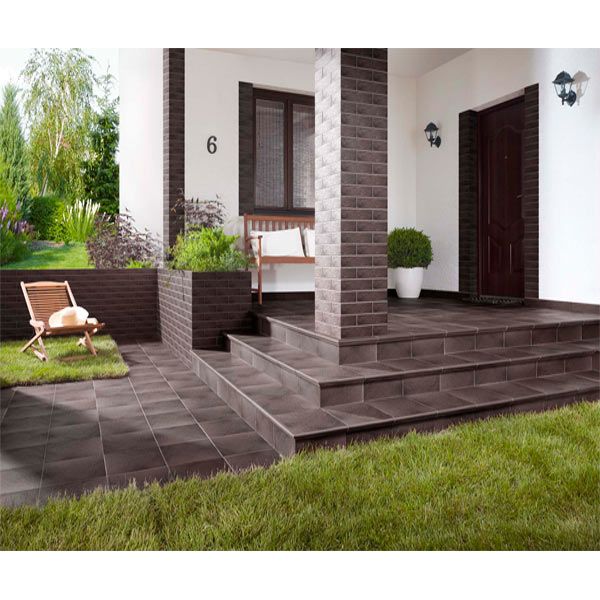 Клінкерна плитка Opoczno Солар Графіт Елевація структурна 6,5x24,5 Opoczno