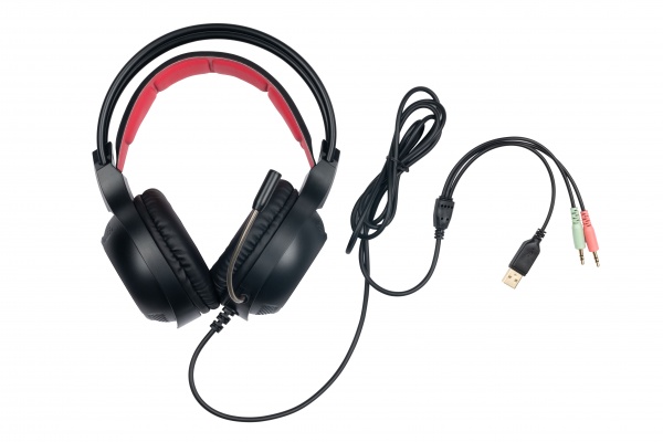 Гарнітура GamePro Headshot black/red (HS560) 
