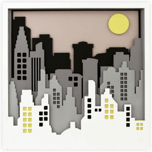 Набір для малювання картина 3D Мегаполіс (N0003507) 30х30 см Rosa Talent 