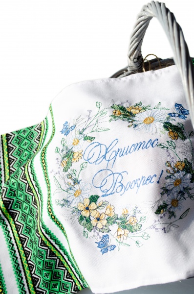 Рушник 482-21/00, р.0,60х0,32, зелений 3x6 см Едельвіка зелений 