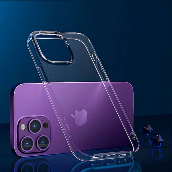 Прозорий TPU чохол oneLounge SilicolDots для iPhone 14 Pro Max