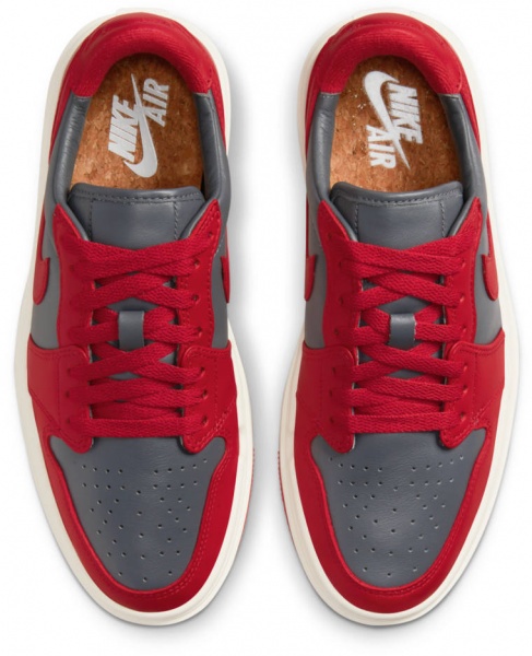 Кроссовки Nike AIR JORDAN 1 ELEVATE LOW DH7004-006 р.40 белый с красным