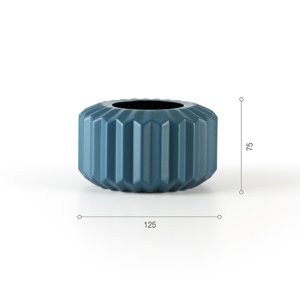 Ваза пластикова MVM DH-FLOWERS-08 DARK BLUE 7,5 см 