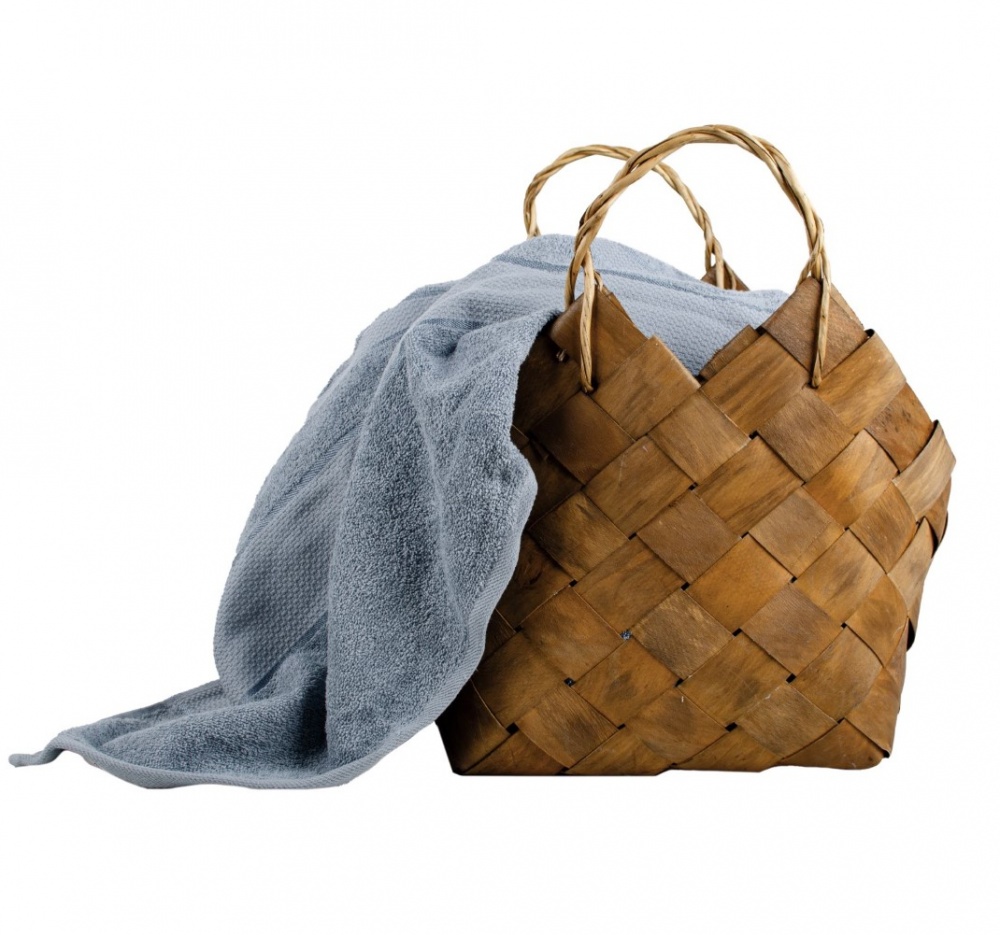 Простынь махровая 200x220 см голубой ТЕКС