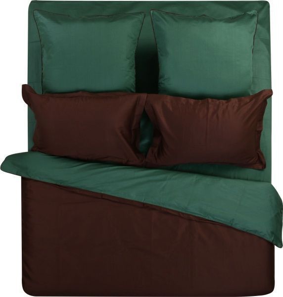 Комплект постельного белья Loft 2 коричнево-зеленый Karna 