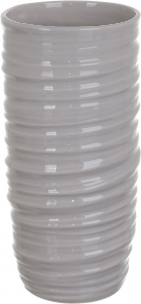 Ваза керамическая серый Ларвик 14х29 см
