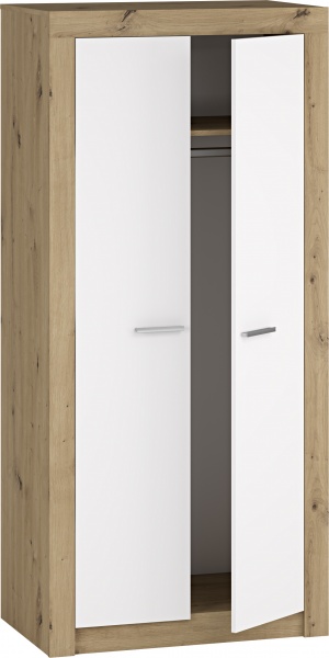 Шафа Грейд Марлін 900х1940х546 мм білий альба / дуб артізан 