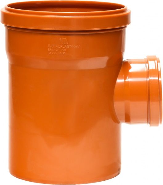 Трійник каналізаційний ПВХ d200х110х90° Інсталпласт