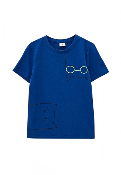 Футболка для хлопчиків Роза р.128 синій 210147 