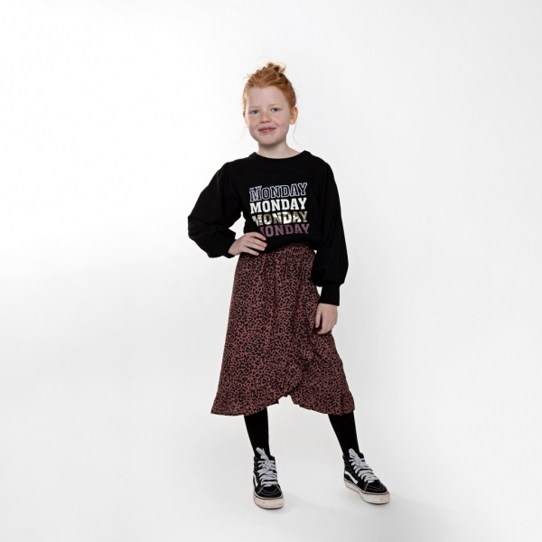 Світшот для дівчинки NWM трикотажний р.128 чорний U44100-1 