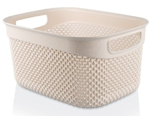 Кошик Ucsan Plastik DROP прямокутна 6,6 л кремовий 