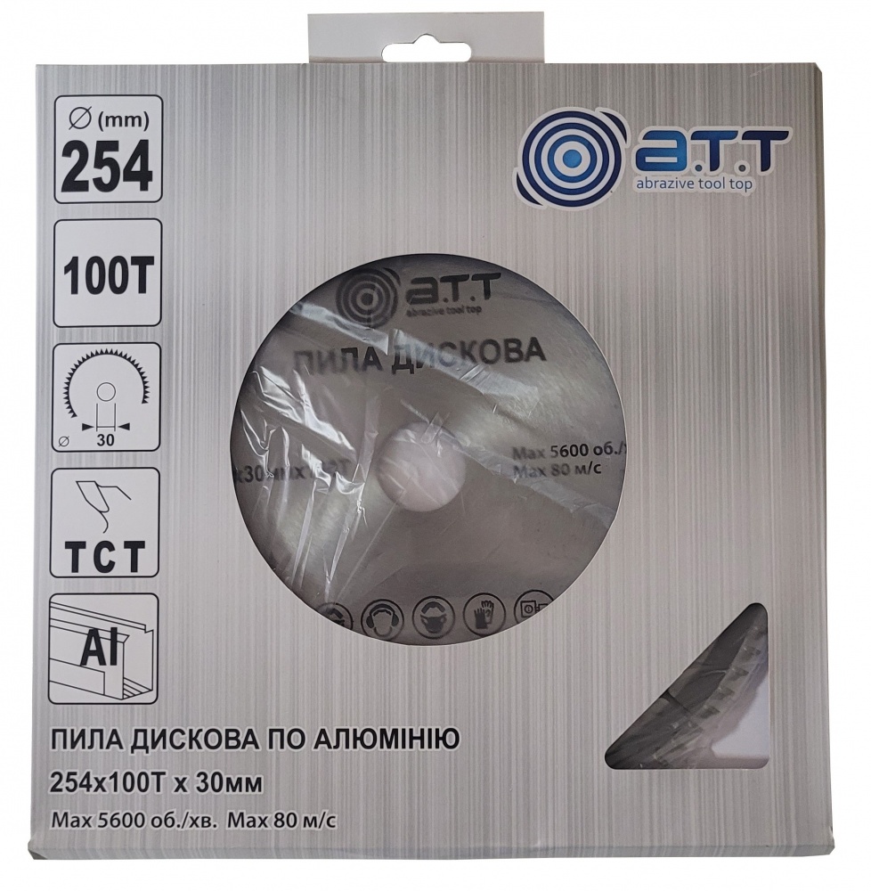 Пильный диск A.T.T. по алюминию 254x30x3 Z100 3610029