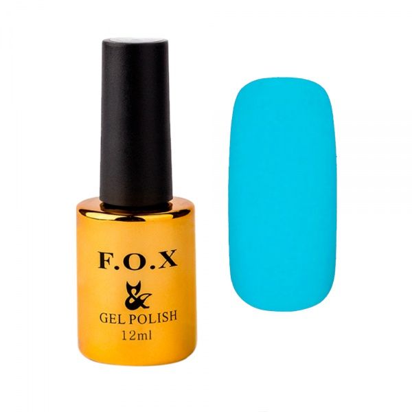 Гель-лак для нігтів F.O.X Pigment POLISH GOLD 168 блакитний 12 мл 