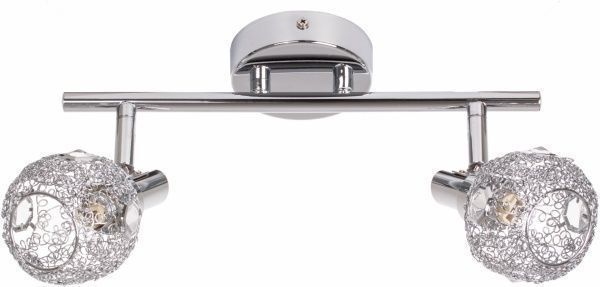 Спот Интеркласс НББ 01-2хХХ-077 2x40 Вт G9 хром 22009-2 