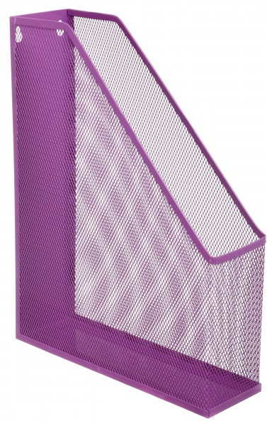 Лоток для бумаг вертикальный металл 25х72х32 см фиолетовый Nota Bene