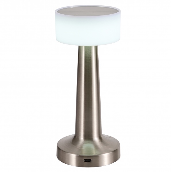 Настільна лампа нікель Emma/TL1 satin nickel 