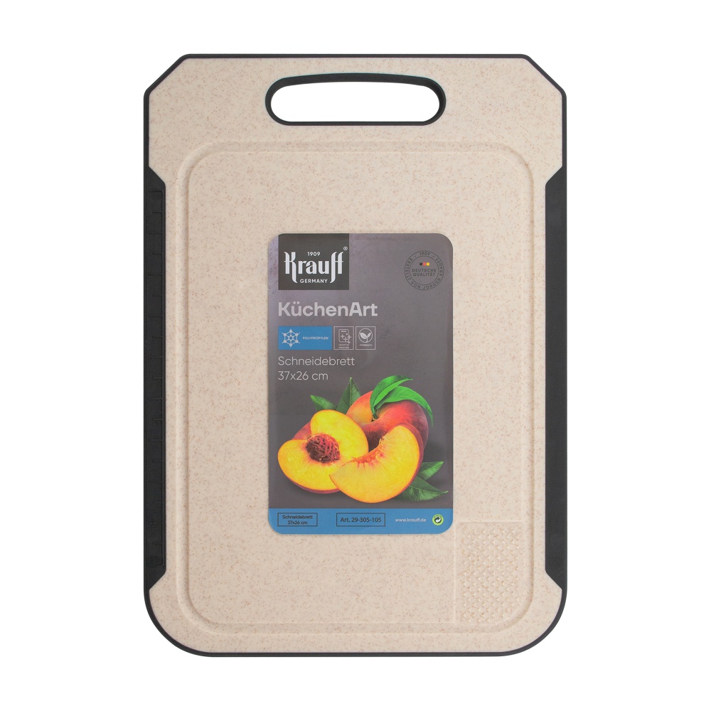 Дошка кухонна Krauff із пшеничного волокна 36х25х0,8 см 29-305-105