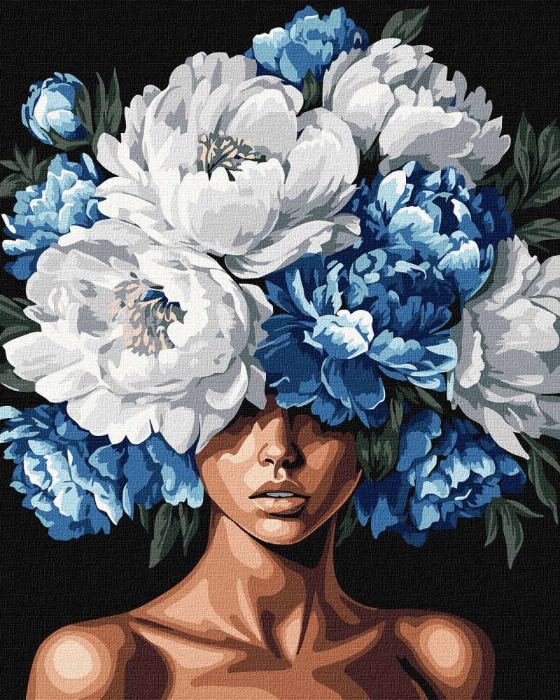 Картина по номерам Цветущая мысль с дополнительными металлическими красками ©victoria_art___ Ideyka