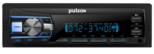 Автомагнитола PULSO RGB, USB, FM, RCA, LCD (P110611)