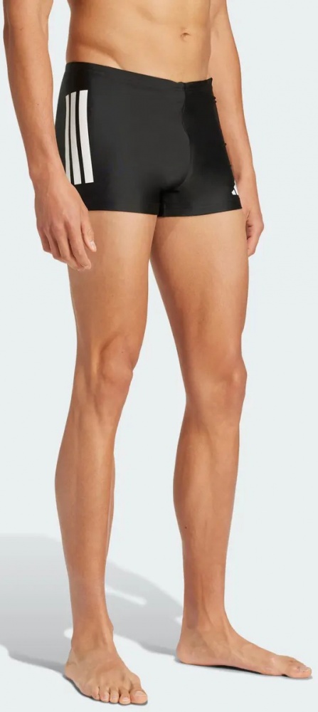 Плавки Adidas 3S BLD BOXER BLACK/WHITE JN6533 р.XL черный