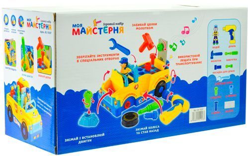 Машинка Shantou музична Моя майстерня 18 предметів KI-7037