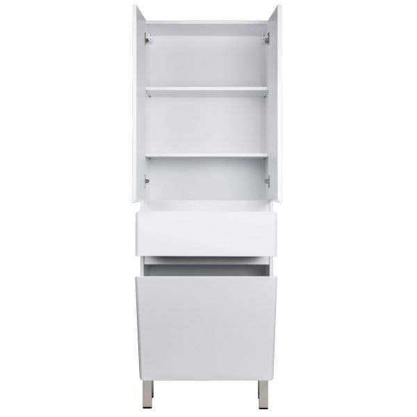 Шафа для ванної кімнати Мойдодир Палермо П-66к з кошиком для білизни