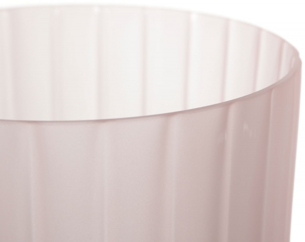 Ваза стеклянная Matt 28 см розовая 