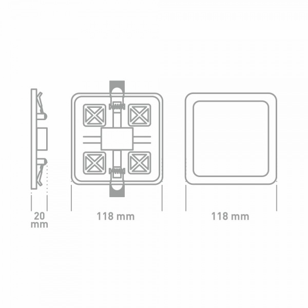 Світильник світлодіодний Global 9 Вт білий 3000 К 1-GSP-01-0930-S 
