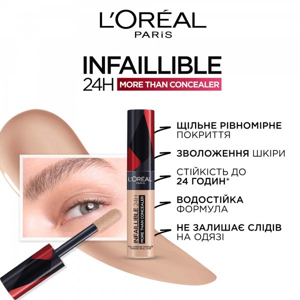 Консилер L'Oreal Paris Infaillible More than concealer 322 Слоновая кость 11 мл