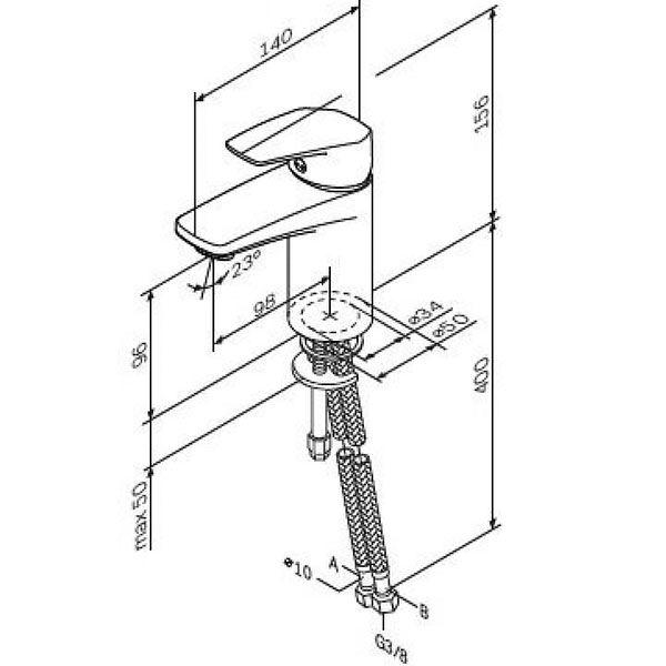Смеситель для умывальника AM PM Gem F9093000
