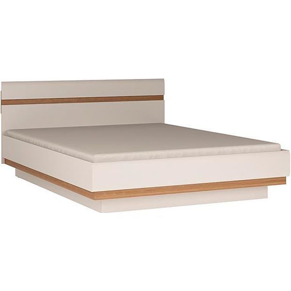 Кровать Meble Wojcik Linate 92 альпийский белый/трюфель