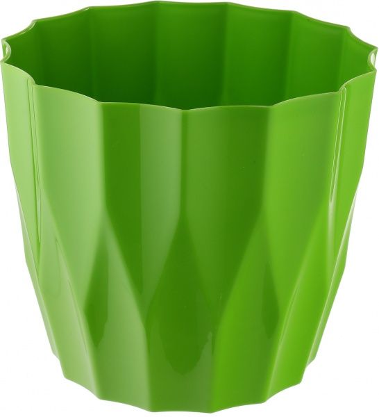 Горщик пластиковий Elsa Карат круглий 6,3л зелений 