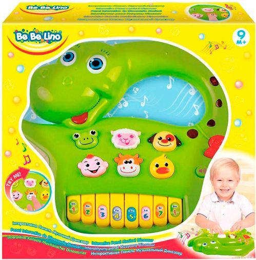 Игрушка интерактивная Bebelino Музыкальный динозавр 58090