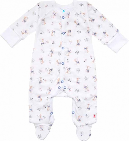 Комбінезон Minikin синя зірочка р.74 білий 198050374 