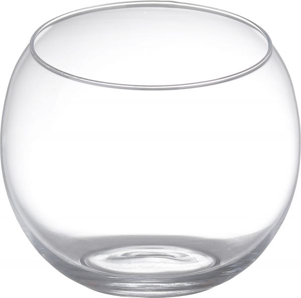 Ваза стеклянная прозрачная 16х17 см 17-7605B Wrzesniak Glassworks