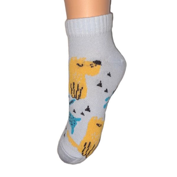 Комплект носков Molly Щенки + серый однотонный р.20–22 серый голубой 