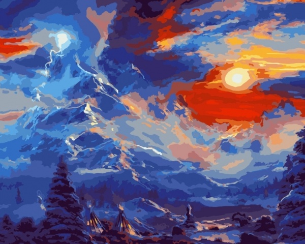 Картина за номерами Заграва bk_1307 40x50 см BookOpt 