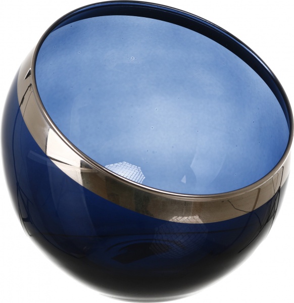 Ваза Wrzesniak Glassworks Semisphere 16,3 см голубой 