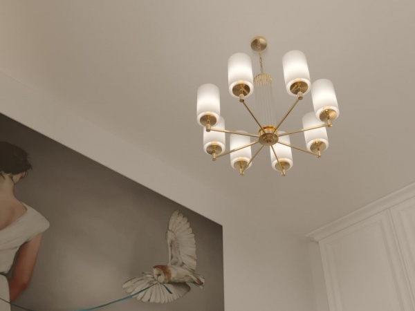 Люстра подвесная Victoria Lighting 8x40 Вт E27 золото Azalea/PL8 gold 