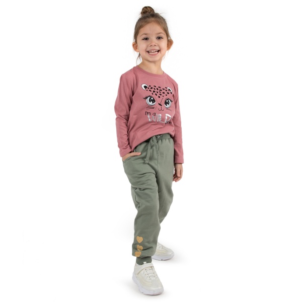 Джемпер для девочки Funtime Киса р.122 розовый 