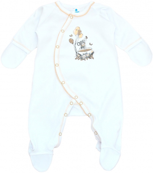 Комбинезон для девочки Minikin р.62 белый 22010362 