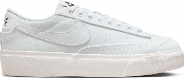 Кеды Nike W BLAZER LOW PLATFORM CNVS DV7475-100 р.40 белый