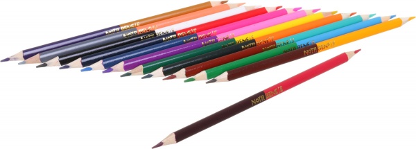 Карандаши цветные двусторонние 12 шт/24 цветов Nota Bene
