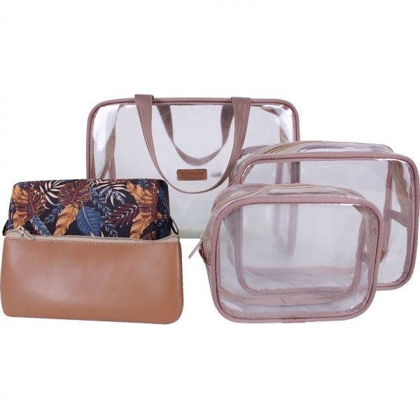 Набор косметичек Bagland 5 в 1 7 л прозрачный суб.875 (72230) 
