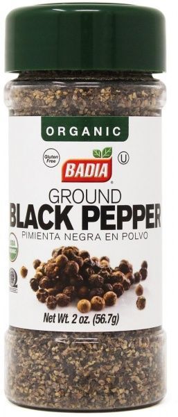 Приправа BADIA Перец черный молотый Органик 56,7 г